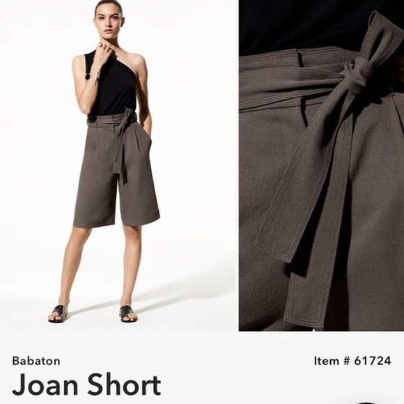 ARITZIA BABATON 8 Joan Short Dark Olive Green - Picture 2 of 9